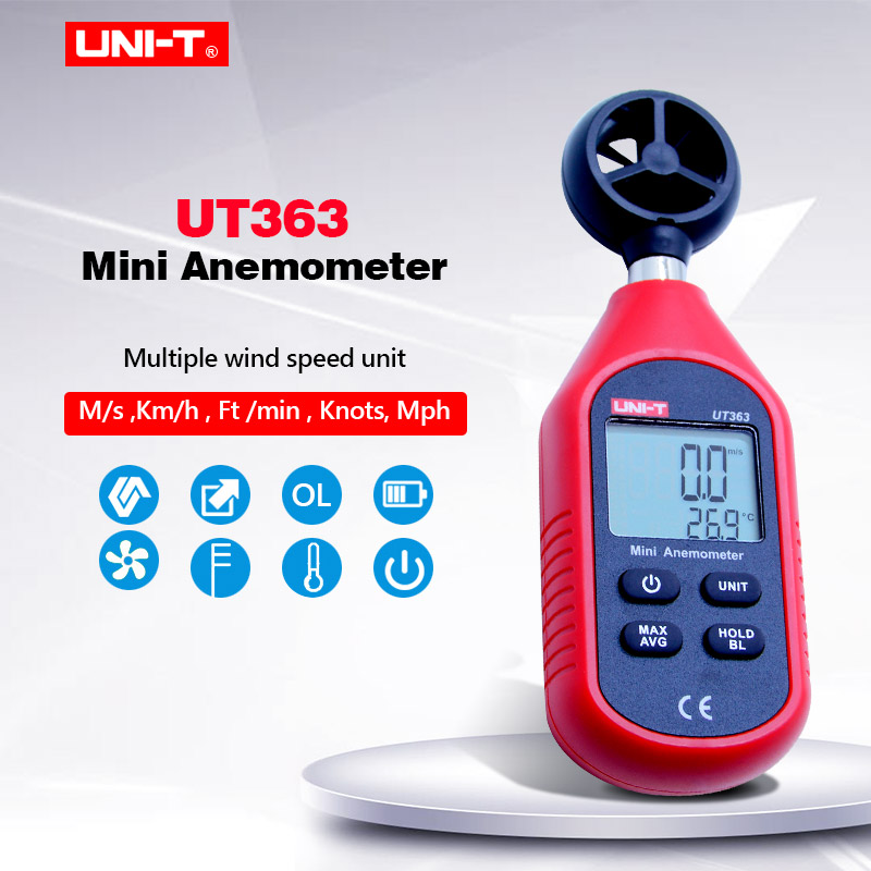 Anemometer Digital Wind Speed - Digital Wind Speed Meters Mini UNI-T