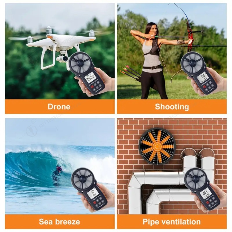 Anemometer Digital Wind Speed - BT-100 Digital Anemometer Handheld Wind Speed