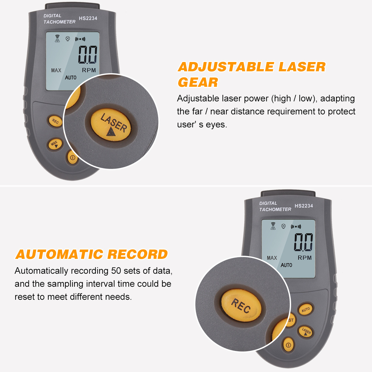 Non‑Contact Digital Laser Phot - đánh giá và giá Tachometer Digital Laser Rpm