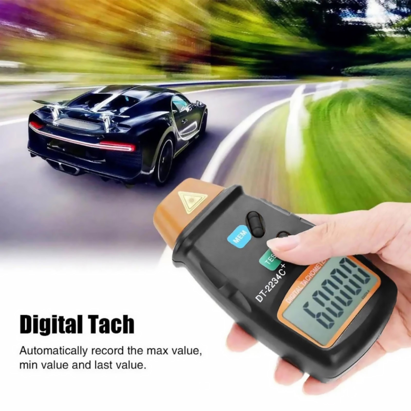 Digital Laser Tachometer 2.5-9 - đánh giá và giá Tachometer Digital Laser Rpm