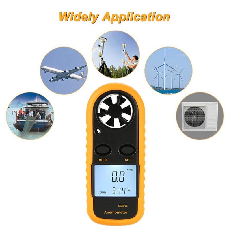 1pcs GM816 Digital Anemometer  - đánh giá và giá Anemometer Digital Wind Speed