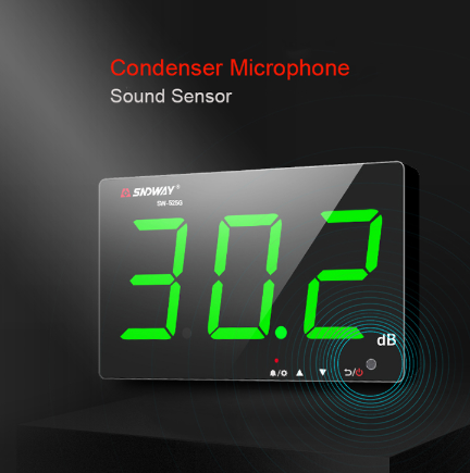 SNDWAY SW-525G Wall-mounted So - đánh giá và giá Sound Level Meter Db 30-130