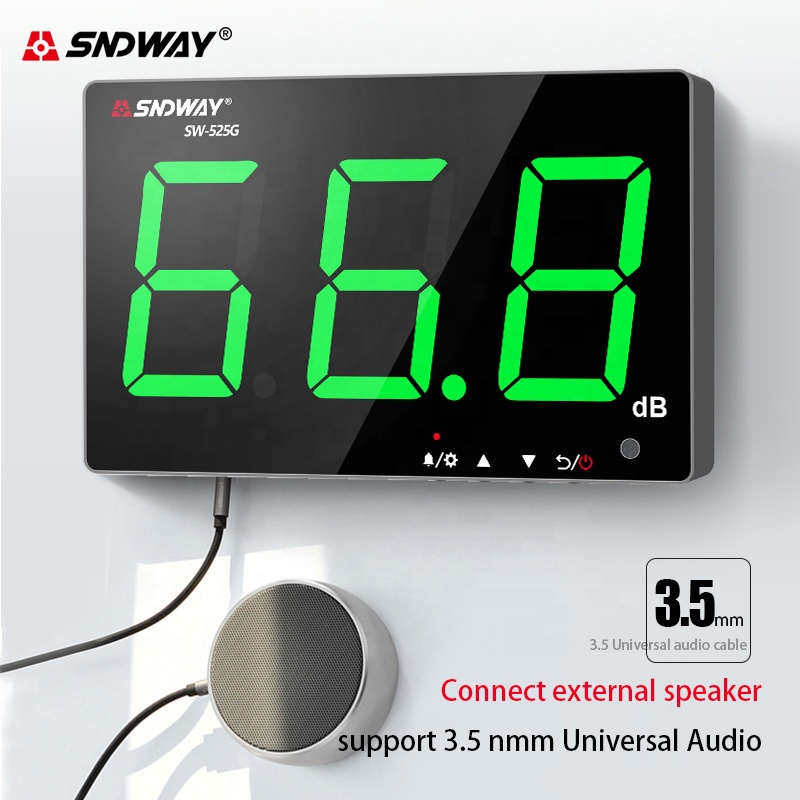 SNDWAY SW-525G Wall-mounted So - đánh giá và giá Sound Level Meter Db 30-130
