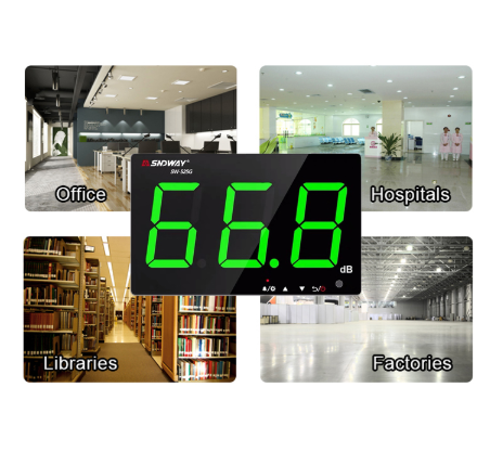 SNDWAY SW-525G Wall-mounted So - đánh giá và giá Sound Level Meter Db 30-130