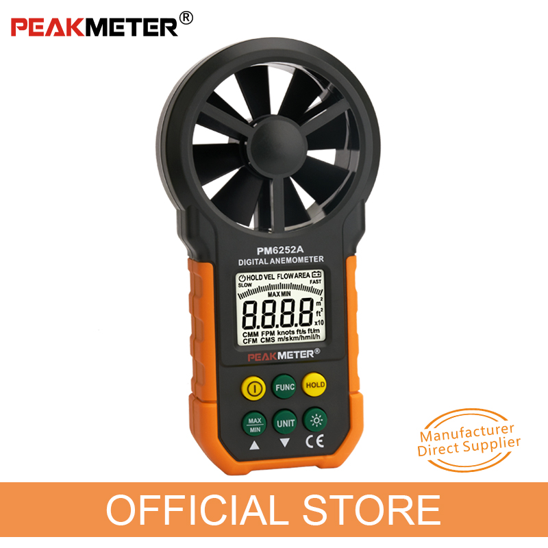 PEAKMETER PM6252A Handheld Ane - đánh giá và giá Anemometer Digital Wind Speed