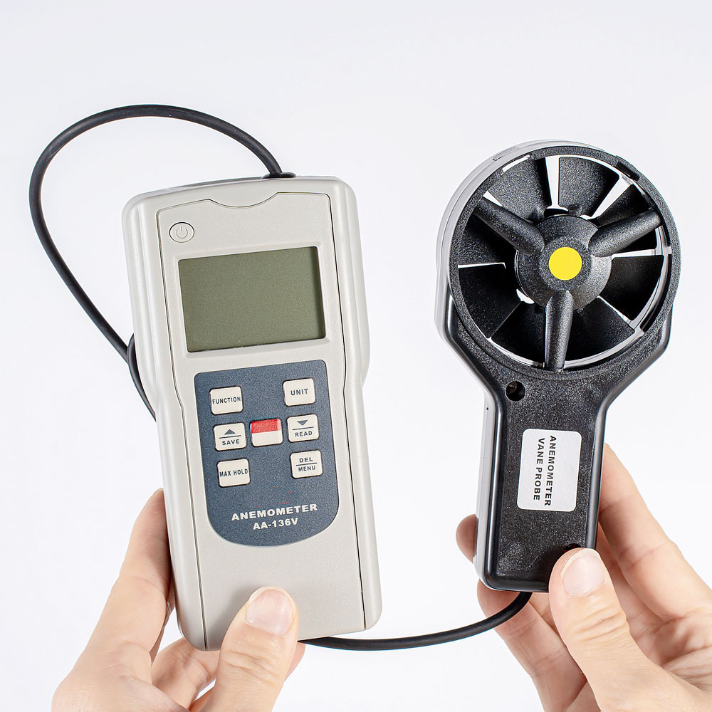 AA-136V Digital Multi Function - đánh giá và giá Anemometer Digital Wind Speed
