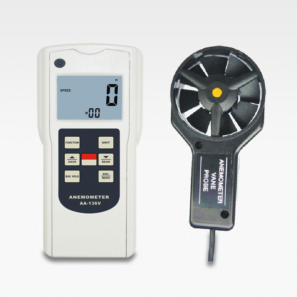 AA-136V Digital Multi Function - đánh giá và giá Anemometer Digital Wind Speed
