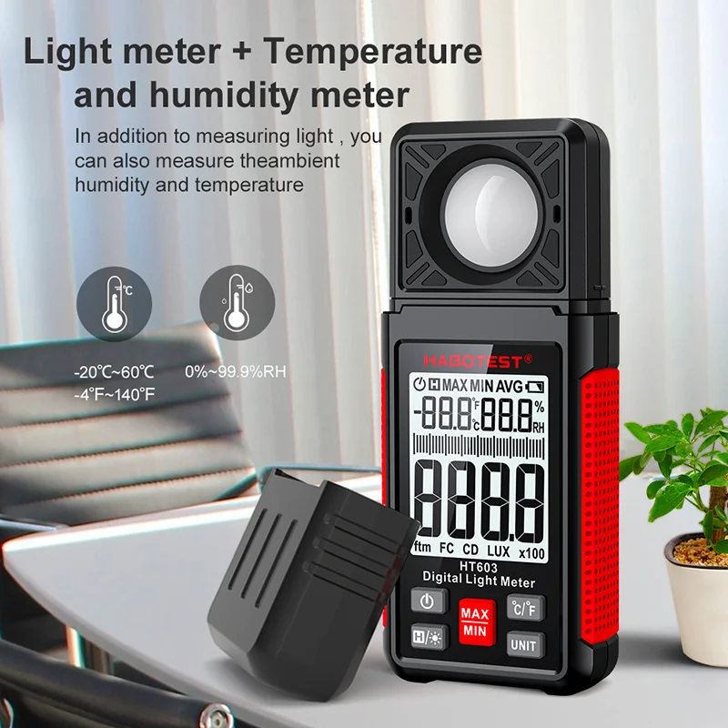 HT603 Digital Lux Meter 0~200, - đánh giá và giá Lux Meter Digital Light