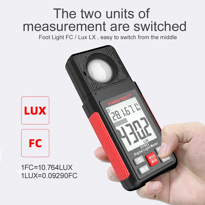 HT603 Digital Lux Meter 0~200, - đánh giá và giá Lux Meter Digital Light