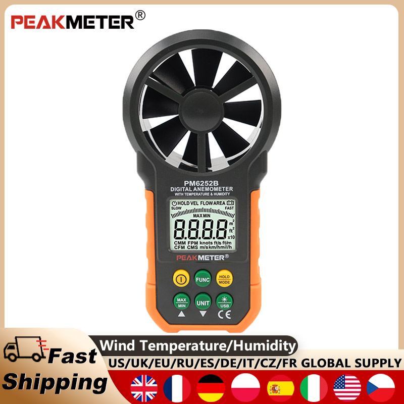 PEAKMETER PM6252B Digital Anem - đánh giá và giá Anemometer Digital Wind Speed