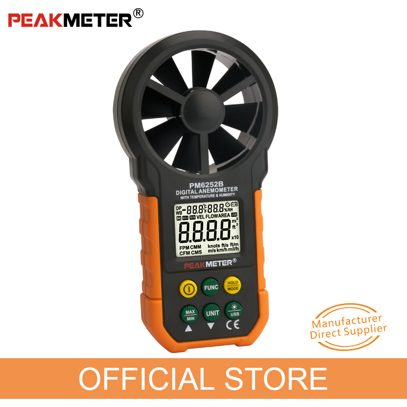 PEAKMETER PM6252B Digital Anem - đánh giá và giá Anemometer Digital Wind Speed