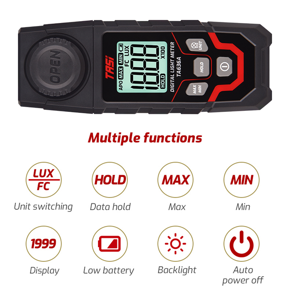 0.1-200000LUX Light Meter High - đánh giá và giá Lux Meter Digital Light