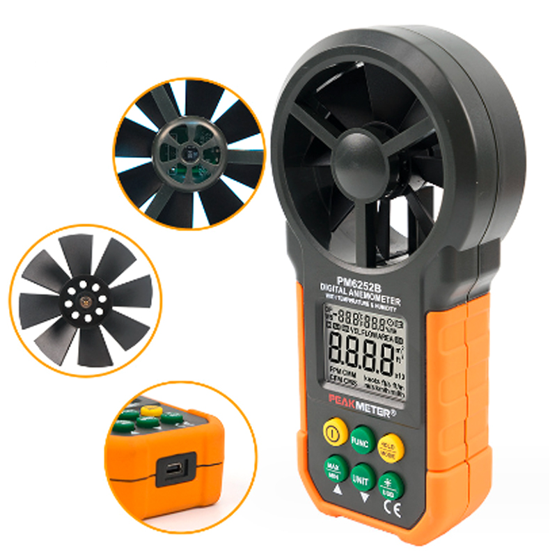 PEAKMETER PM6252A/PM6252B Kỹ T - đánh giá và giá Anemometer Digital Wind Speed