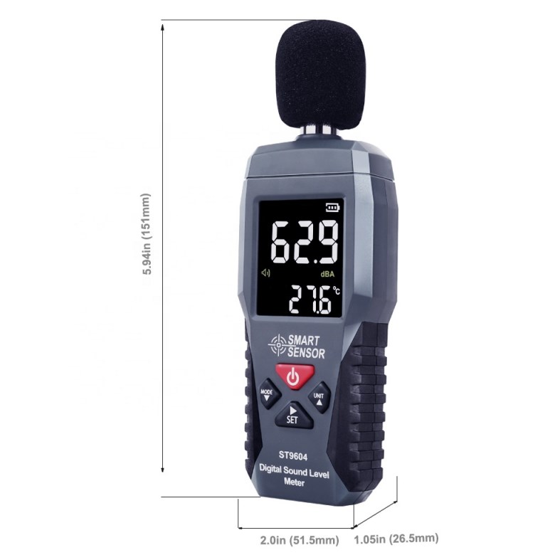 Colorful LCD display Sound Lev - đánh giá và giá Sound Level Meter Db 30-130