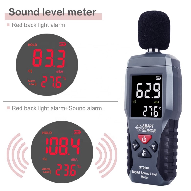 Colorful LCD display Sound Lev - đánh giá và giá Sound Level Meter Db 30-130