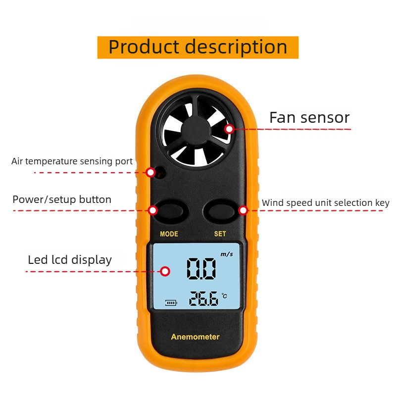 Hot Selling For Pocket Smart A - đánh giá và giá Anemometer Digital Wind Speed