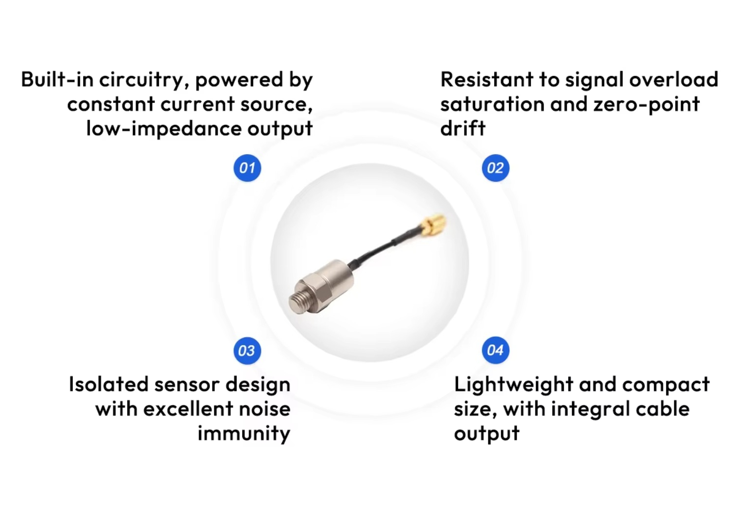 IEPE Shock Accelerometer 10000 - đánh giá và giá Vibration Sensor Accelerometer Industrial