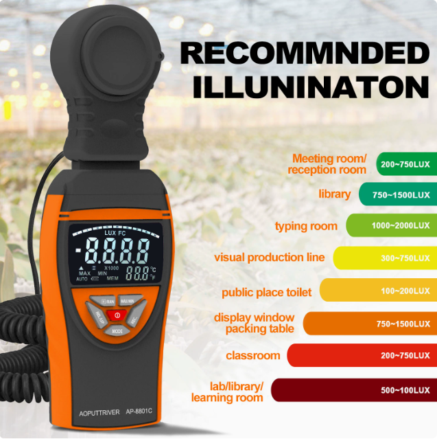 8801C Lux Meter Digital Light  - đánh giá và giá Lux Meter Digital Light