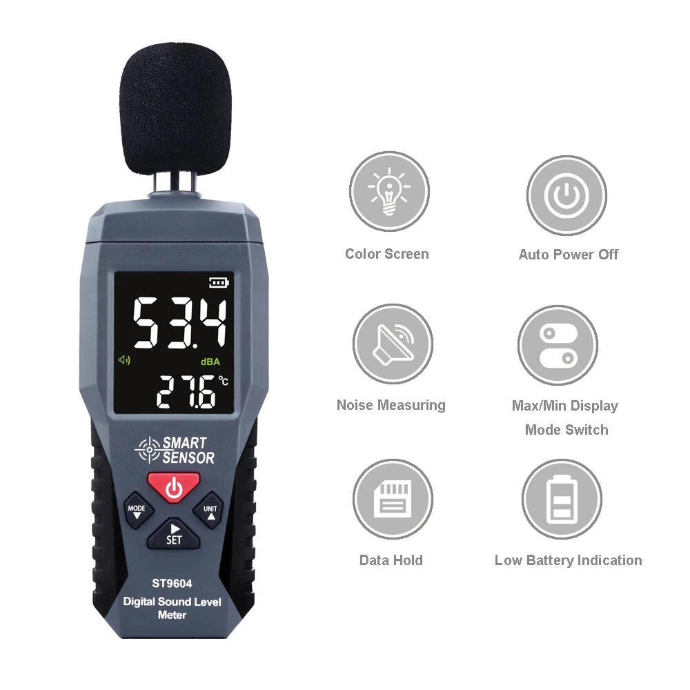 SMART SENSOR Digital Sound Lev - đánh giá và giá Sound Level Meter Db 30-130