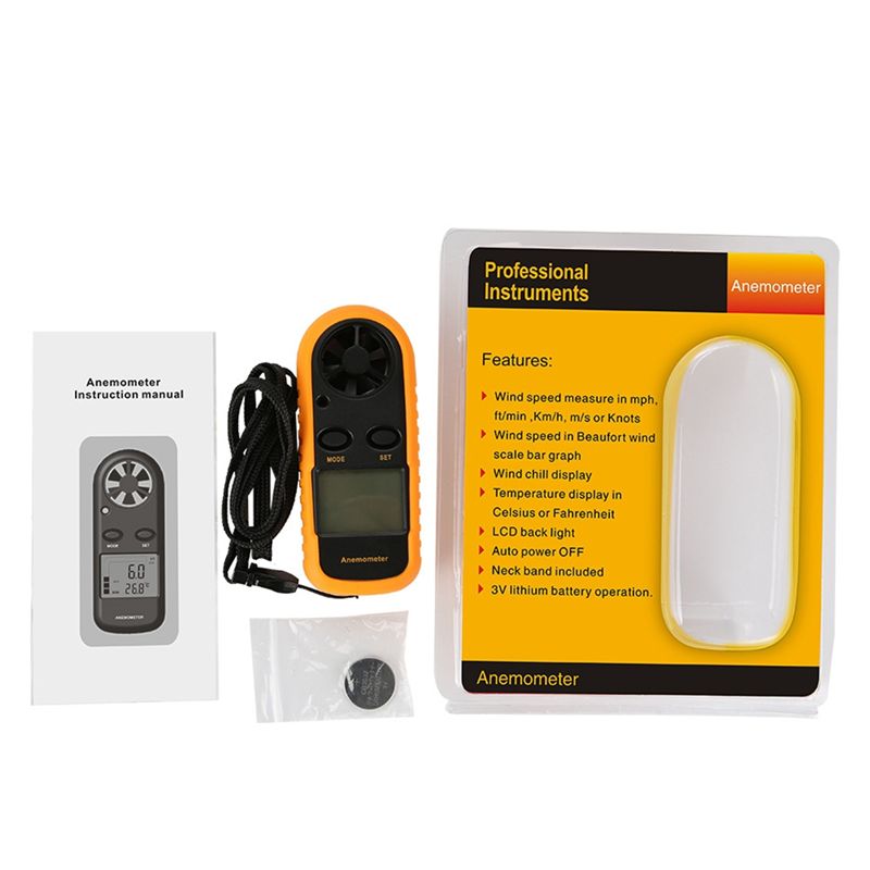 A76I-Anemometer Wind Speed Tes - đánh giá và giá Anemometer Digital Wind Speed